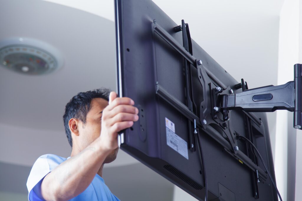 tech talk wall mount tv hero